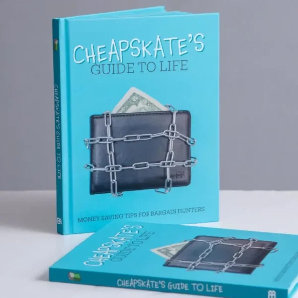 Discount A Cheapskates Guide to Life Hardcover Book - Funny Gag Joke Gift - Miniature Marvels: Airplane Models & Painted Dice Egpull