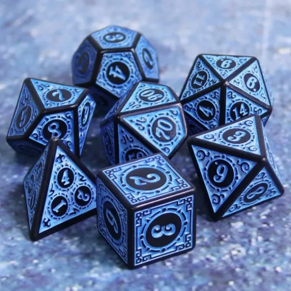 Abe Dice w/Blue Numbers - Miniature Marvels: Airplane Models & Painted Dice* Shop All