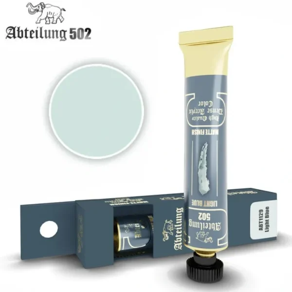 New Abteilung 502: Acrylic Tube - Light Blue LTG AK-ABT1129 - Miniature Marvels: Airplane Models & Painted Dice Paint