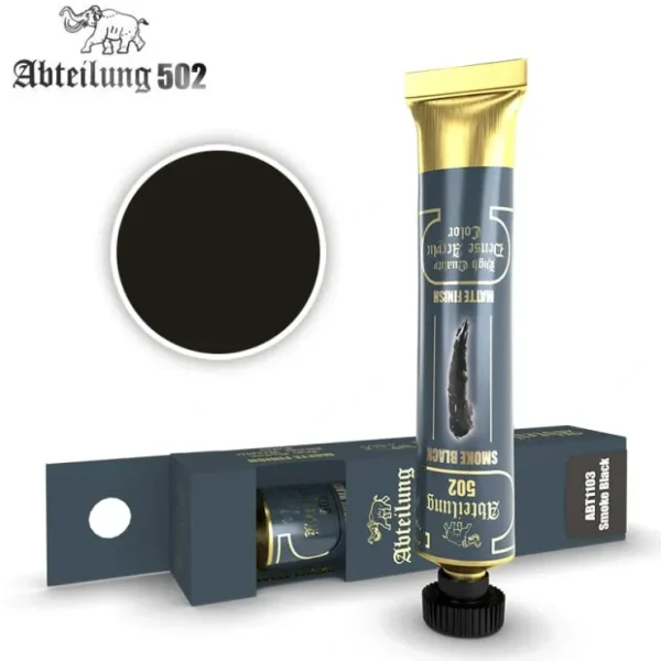 Clearance Abteilung 502: Acrylic Tube - Smoke Black LTG AK-ABT1103 - Miniature Marvels: Airplane Models & Painted Dice Paint