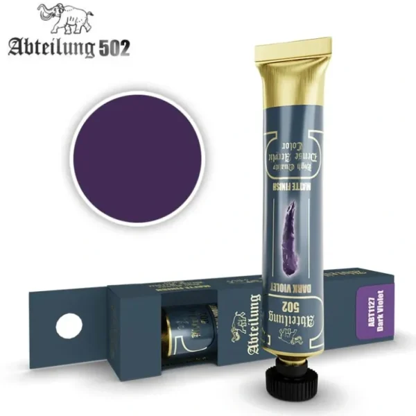 Online Abteilung 502: Acrylic Tube - Dark Violet LTG AK-ABT1127 - Miniature Marvels: Airplane Models & Painted Dice Paint