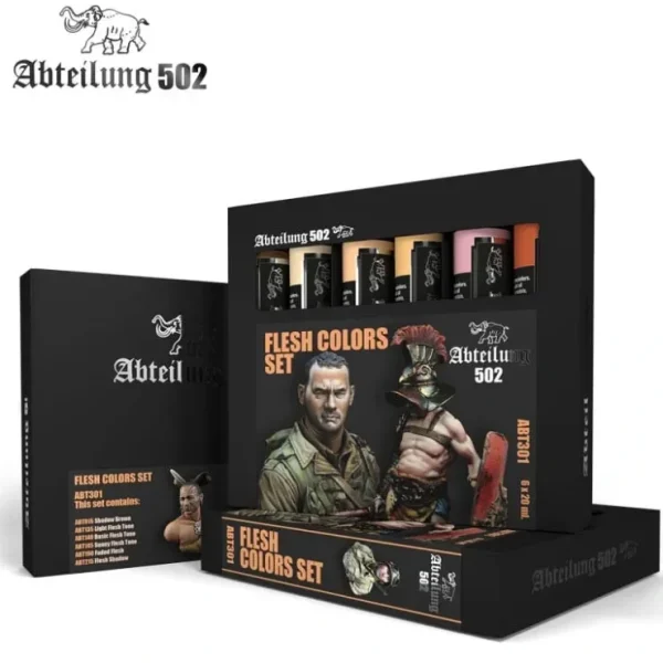 Outlet Abteilung 502: Flesh Colors Set LTG AK-ABT301 - Miniature Marvels: Airplane Models & Painted Dice Paint