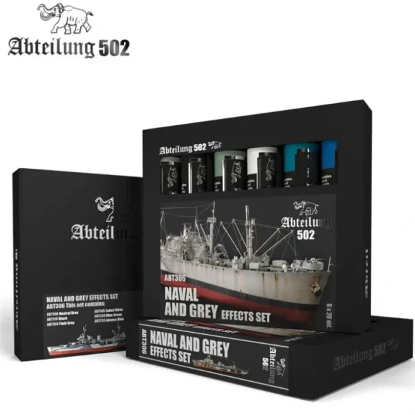 Discount Abteilung 502: Naval and Grey Effects Set LTG AK-ABT306 - Miniature Marvels: Airplane Models & Painted Dice Paint