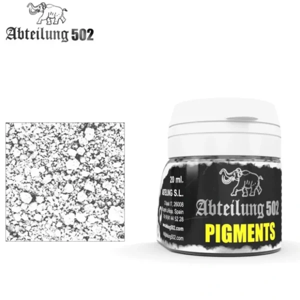 Clearance Abteilung 502: Pigments - Ashes White LTG AK-ABTP022 - Miniature Marvels: Airplane Models & Painted Dice Paint