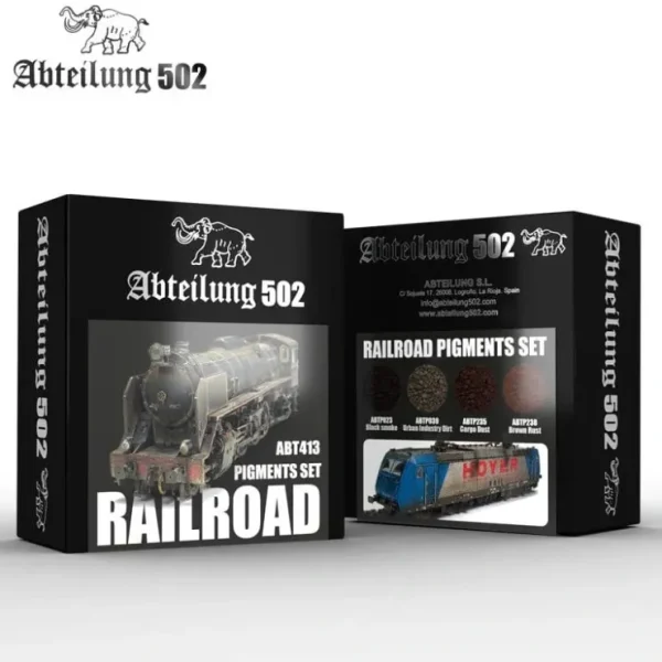 Online Abteilung 502: Railroad Pigments Set LTG AK-ABT413 - Miniature Marvels: Airplane Models & Painted Dice Paint