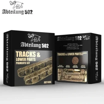 Clearance Abteilung 502: Tracks & Lower Parts - Pigment Set LTG AK-ABT406 - Miniature Marvels: Airplane Models & Painted Dice Paint