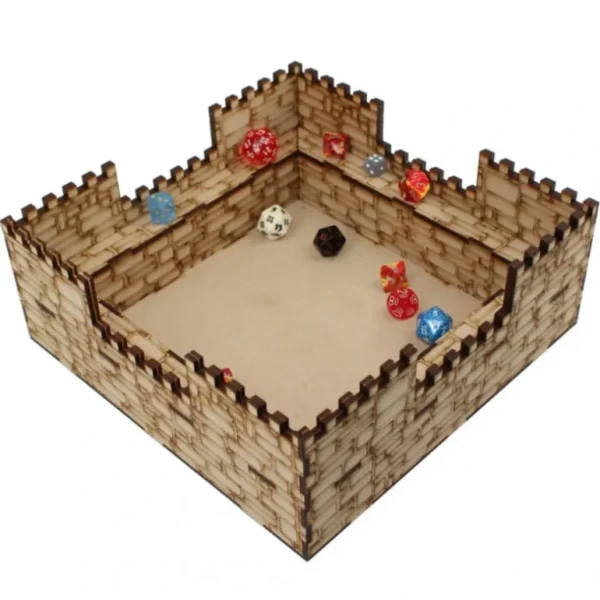 Accessories: Dice tray (Castle) - Miniature Marvels: Airplane Models & Painted Dice* Shop All