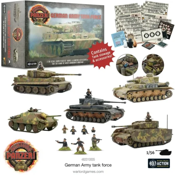 Achtung Panzer! - German Army Tank Force - Miniature Marvels: Airplane Models & Painted Dice* Shop All