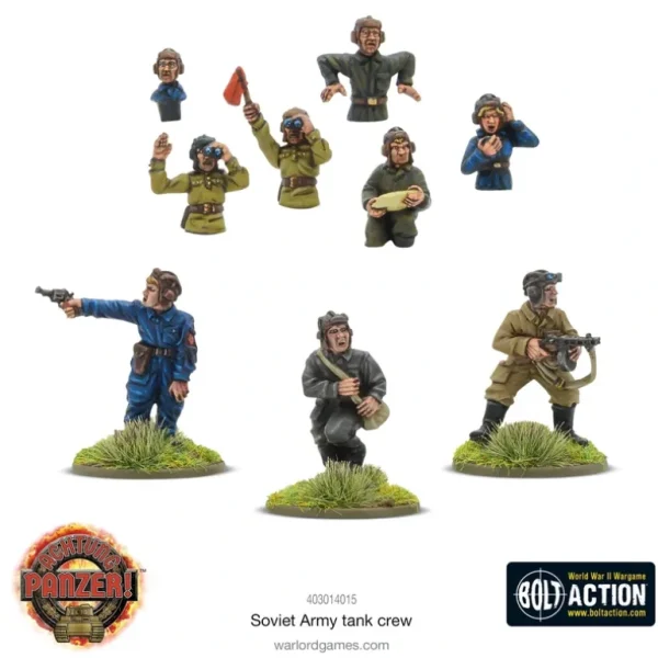 Achtung Panzer! - Soviet: Soviet Army Tank Crew - Miniature Marvels: Airplane Models & Painted Dice* Shop All