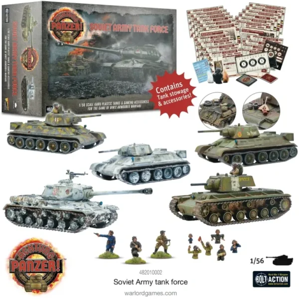 Achtung Panzer! - Soviet: Soviet Tank Force - Miniature Marvels: Airplane Models & Painted Dice* Shop All