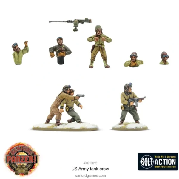 Achtung Panzer! - USA: US Army Tank Crew - Miniature Marvels: Airplane Models & Painted Dice* Shop All