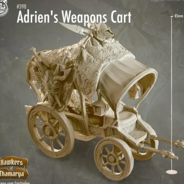 Adrien's Weapon Cart - Miniature Marvels: Airplane Models & Painted Dice* Shop All