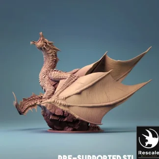 New Adult Brine Dragon - Miniature Marvels: Airplane Models & Painted Dice Miniature