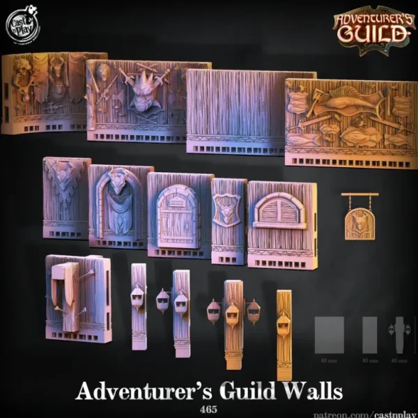 Adventurer's Guild Walls - Miniature Marvels: Airplane Models & Painted Dice* Shop All