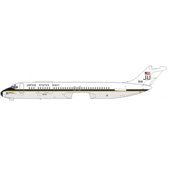 Aero Classics 1:400 US Navy DC-9-32 - Miniature Marvels: Airplane Models & Painted Dice* Airplane Model