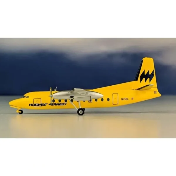 Aero Classics AC219417 1:200 Hughes Airwest Fokker F-27 N756L - Miniature Marvels: Airplane Models & Painted Dice* Shop All