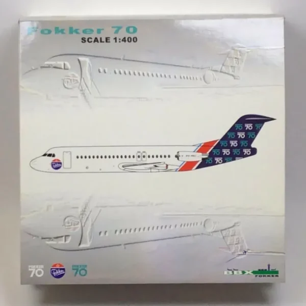 Aero Classics BBX 1:400 Fokker 70 House Colors - Miniature Marvels: Airplane Models & Painted Dice* Airplane Model