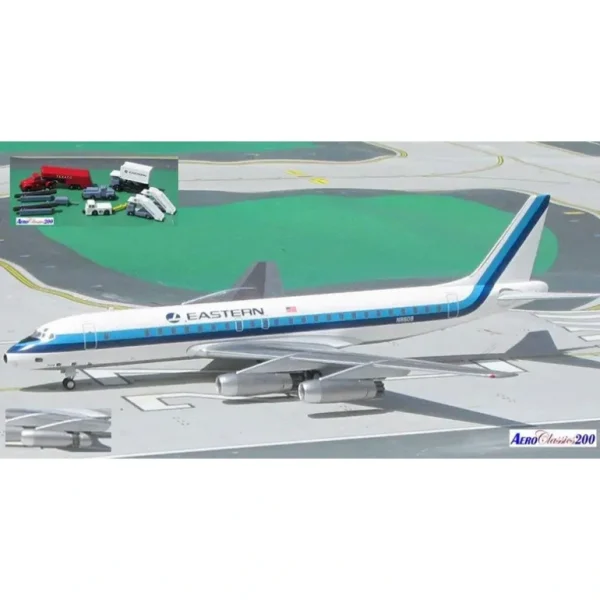 AeroClassics 1:200 Eastern Douglas DC-8-30 N8608 - Miniature Marvels: Airplane Models & Painted Dice* Airplane Model