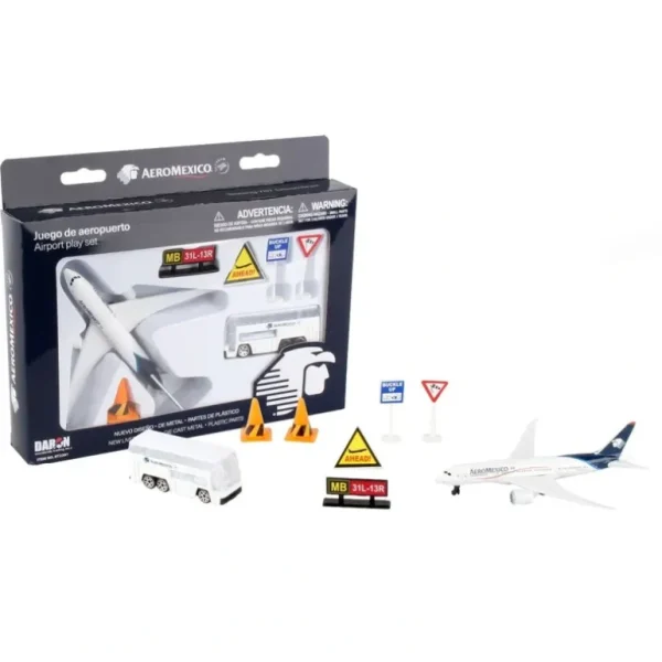 AeroMexico Airport Playset - Miniature Marvels: Airplane Models & Painted Dice* Airplane Model