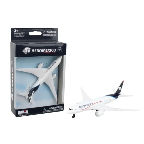 AeroMexico Single Plane Boeing 787 Dreamliner - Miniature Marvels: Airplane Models & Painted Dice* Airplane Model