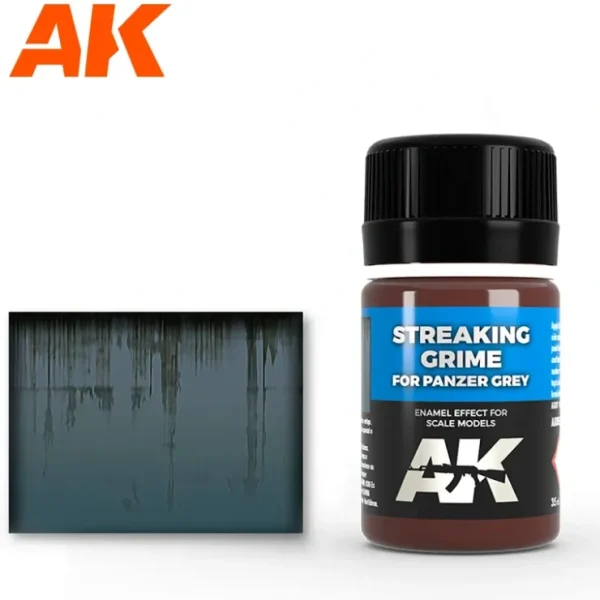 Sale AFV Series: Streaking Grime for Panzer Grey LTG AK-069 - Miniature Marvels: Airplane Models & Painted Dice Paint