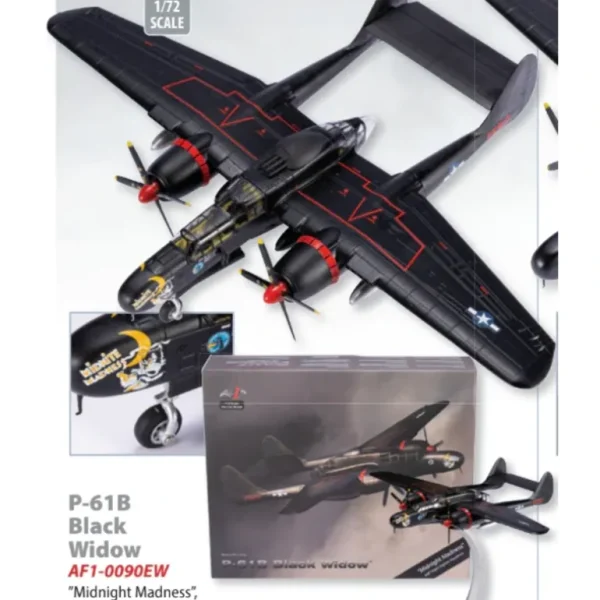 Air Force 1 AF1-0090EW 1:72 P-61B "Midnight Madness" 548th Night Fighter Squadron - Miniature Marvels: Airplane Models & Painted Dice* Airplane Model
