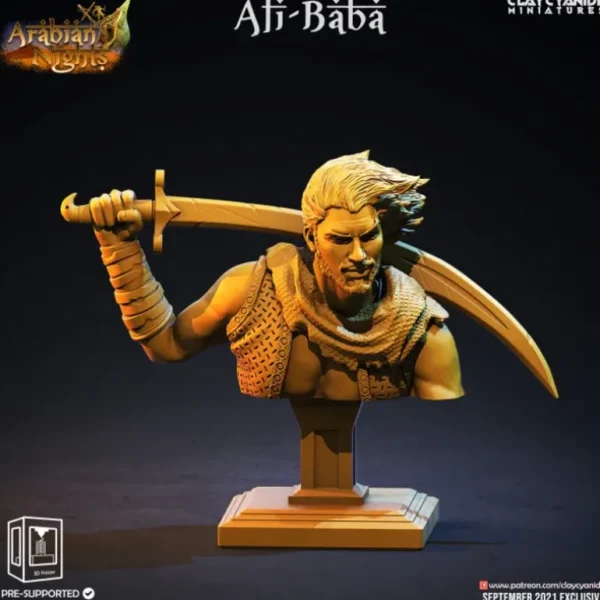 Ali-Baba Bust - Miniature Marvels: Airplane Models & Painted Dice* Shop All