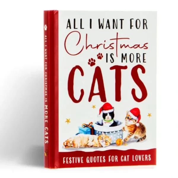 Online "All I Want For Christmas Is More Cats" Hardcover Book Gift for Cat Lovers! - Miniature Marvels: Airplane Models & Painted Dice Egpull