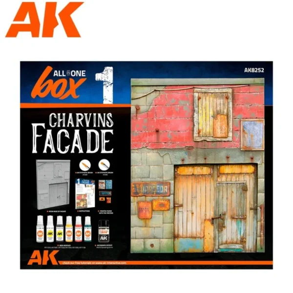 All In One Set -Box 1 - Charvins Facade LTG AK-8252 - Miniature Marvels: Airplane Models & Painted Dice* Shop All