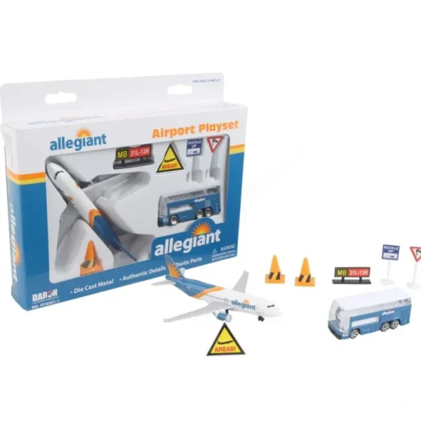 Allegiant Airport Playset New Livery - Miniature Marvels: Airplane Models & Painted Dice* Airplane Model