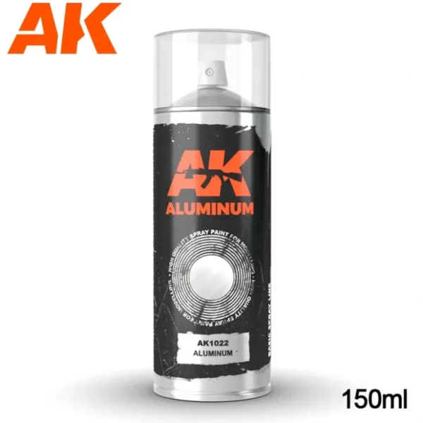 Cheap Aluminum Spray 150ml LTG AK-1022 - Miniature Marvels: Airplane Models & Painted Dice Paint