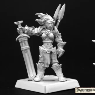 Discount Amiri, Iconic Female Human Barbarian: Pathfinder RPR 60003 - Miniature Marvels: Airplane Models & Painted Dice Miniature