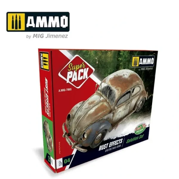 Clearance Ammo Mig: Rust Effects Super Pack LTG AMG-AMIG7805 - Miniature Marvels: Airplane Models & Painted Dice Paint