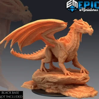Outlet Ancient Red Dragon - Miniature Marvels: Airplane Models & Painted Dice Miniature