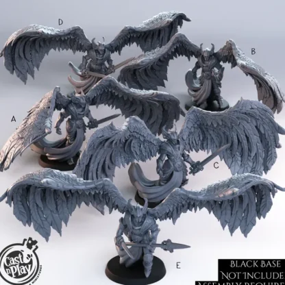 Best Angel Justicars - Miniature Marvels: Airplane Models & Painted Dice Miniature