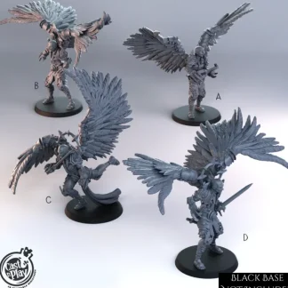 Hot Angel Warriors - Miniature Marvels: Airplane Models & Painted Dice Miniature
