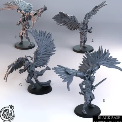 Hot Angel Warriors - Miniature Marvels: Airplane Models & Painted Dice Miniature