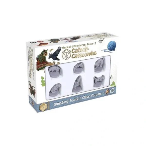 Sale Animal Adventures: Cats & Catacombs Questing Tooth & Claw - Volume 1 SFL AACC-001 - Miniature Marvels: Airplane Models & Painted Dice Role-playing Game