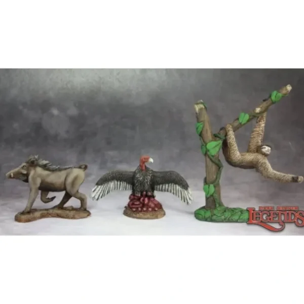 Cheap Animal Companions IV (Warthog, Vulture, Sloth): Dark Heaven Legends RPR 03624 - Miniature Marvels: Airplane Models & Painted Dice Miniature