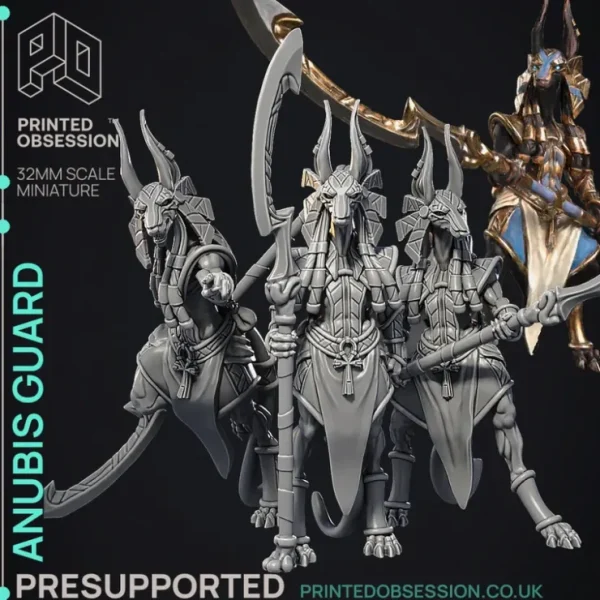 New Anubis Guard - Miniature Marvels: Airplane Models & Painted Dice Miniature