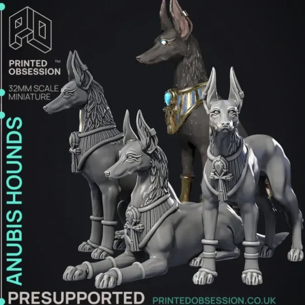 Flash Sale Anubis Hounds - Miniature Marvels: Airplane Models & Painted Dice Miniature