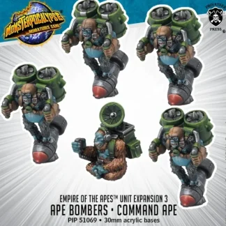 Best Sale Ape Bombers & Command Ape: Empire of the Apes - Units PIP 51069 - Miniature Marvels: Airplane Models & Painted Dice Miniature