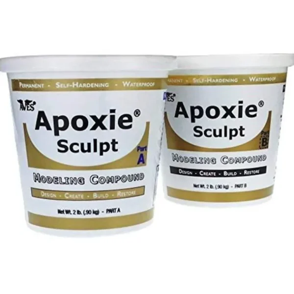 Apoxie Sculpt - 2 Part Modeling Compound (A & B) - 4 Pound, Natural - Miniature Marvels: Airplane Models & Painted Dice* Shop All