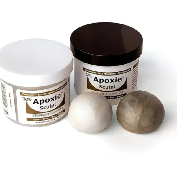 Apoxie Sculpt - 2 Part Modeling Compound (A & B) - 1 Pound, White / Stone White - Miniature Marvels: Airplane Models & Painted Dice* Shop All