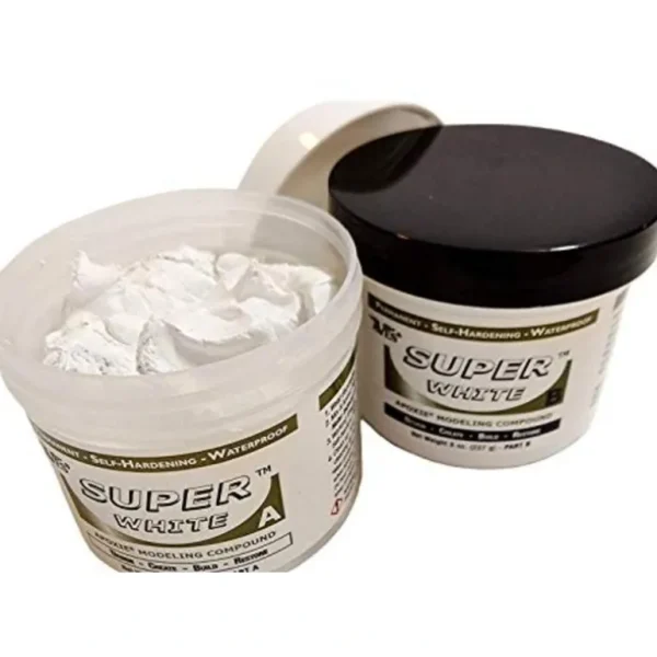 Apoxie Sculpt Super White - 2 Part Modeling Compound (A & B) - 1 Pound, Super White / Stone White - Miniature Marvels: Airplane Models & Painted Dice* Shop All