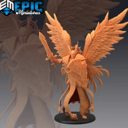 Archangel With Sword & Shield - Miniature Marvels: Airplane Models & Painted Dice* Miniature