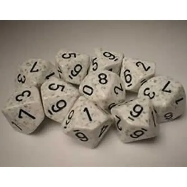 Cheap Arctic Camo: Speckled d10 Dice Set (10's) CHX 25111 - Miniature Marvels: Airplane Models & Painted Dice Dice