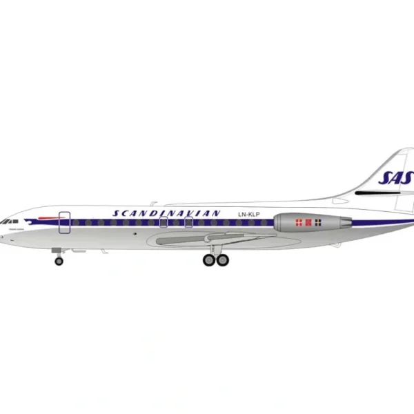 *ARD200 ARD2048 1:200 SAS SE-210 Caravelle III - Miniature Marvels: Airplane Models & Painted Dice* Airplane Model