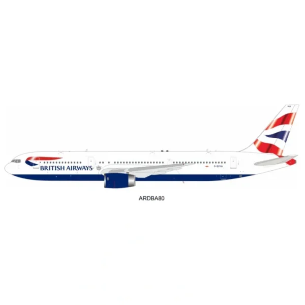 ARD200 ARDBA80 1:200 British Airways Boeing 767-336/ER G-BZHAN - Miniature Marvels: Airplane Models & Painted Dice* Airplane Model