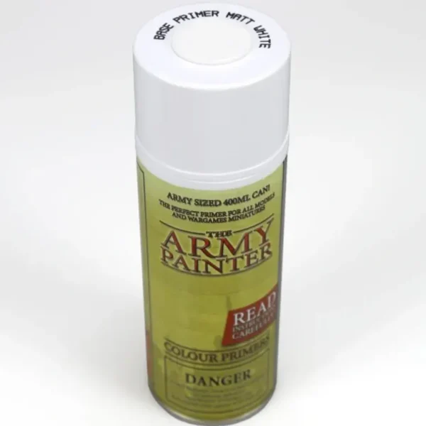 Army Paints - Base Primer: Matte White Undercoat - Miniature Marvels: Airplane Models & Painted Dice* Shop All